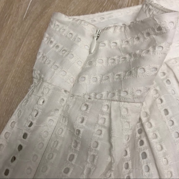 Liz Claiborne Vintage Eyelet White Skirt size 6P - Picture 6 of 11